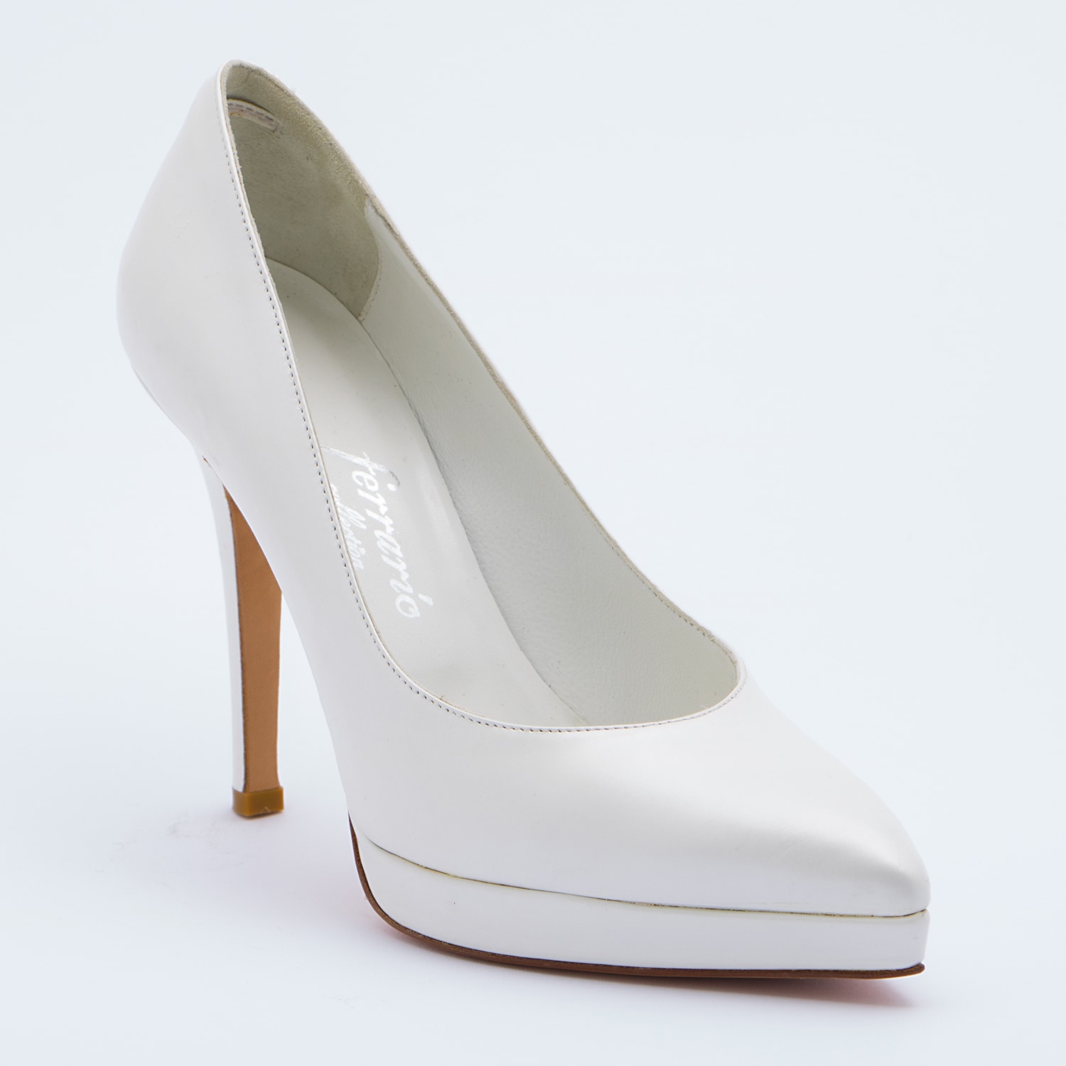 scarpe sposa con plateau e tacco largo